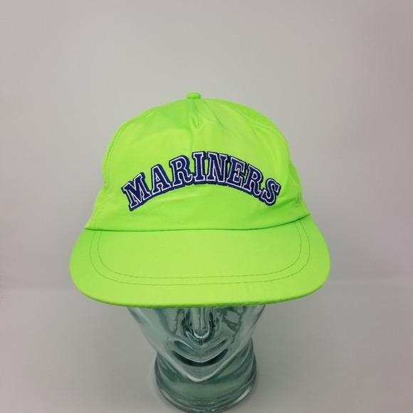 The Unbranded Brand Other - Seattle Mariners Lime Neon Green Nylon Snapback Hat